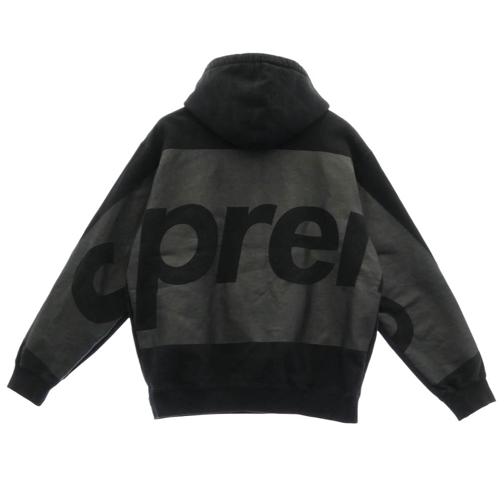 Supreme シュプリーム 21SS Big Logo Hooded Sweatshirt BlacK ビッグロゴ フーデッド スウェットシャツ プルオーバー パーカー　 ブラック系 M【中古】