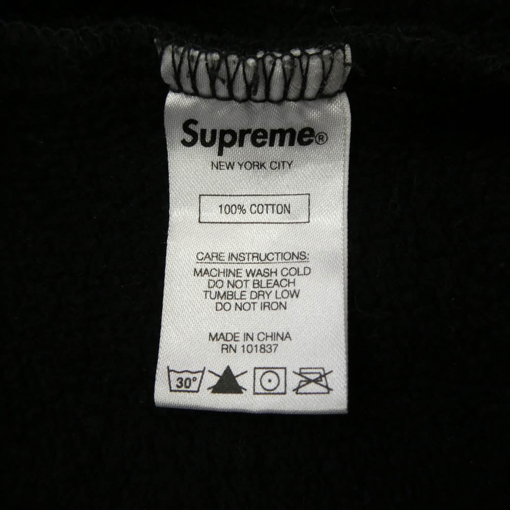 Supreme シュプリーム 21SS Big Logo Hooded Sweatshirt BlacK ビッグロゴ フーデッド スウェットシャツ プルオーバー パーカー　 ブラック系 M【中古】