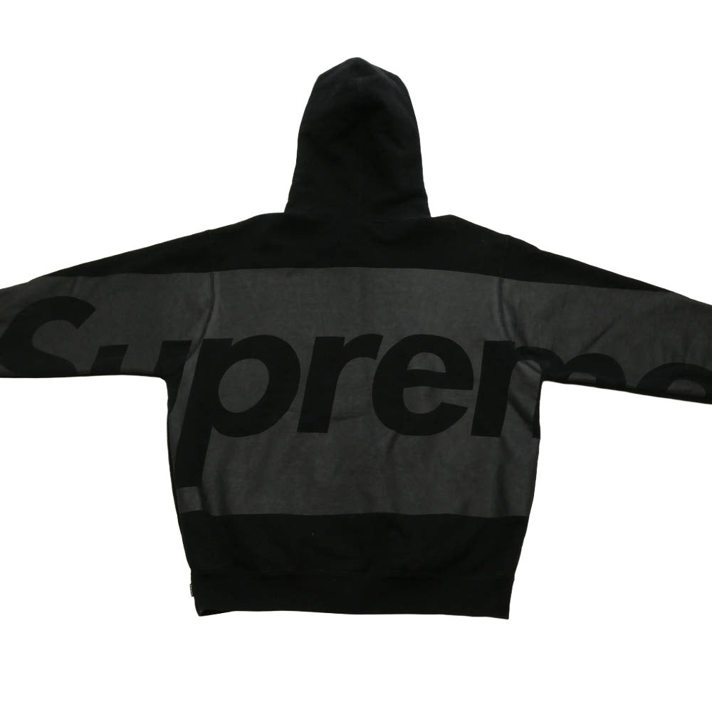 Supreme シュプリーム 21SS Big Logo Hooded Sweatshirt BlacK ビッグロゴ フーデッド スウェットシャツ プルオーバー パーカー　 ブラック系 M【中古】