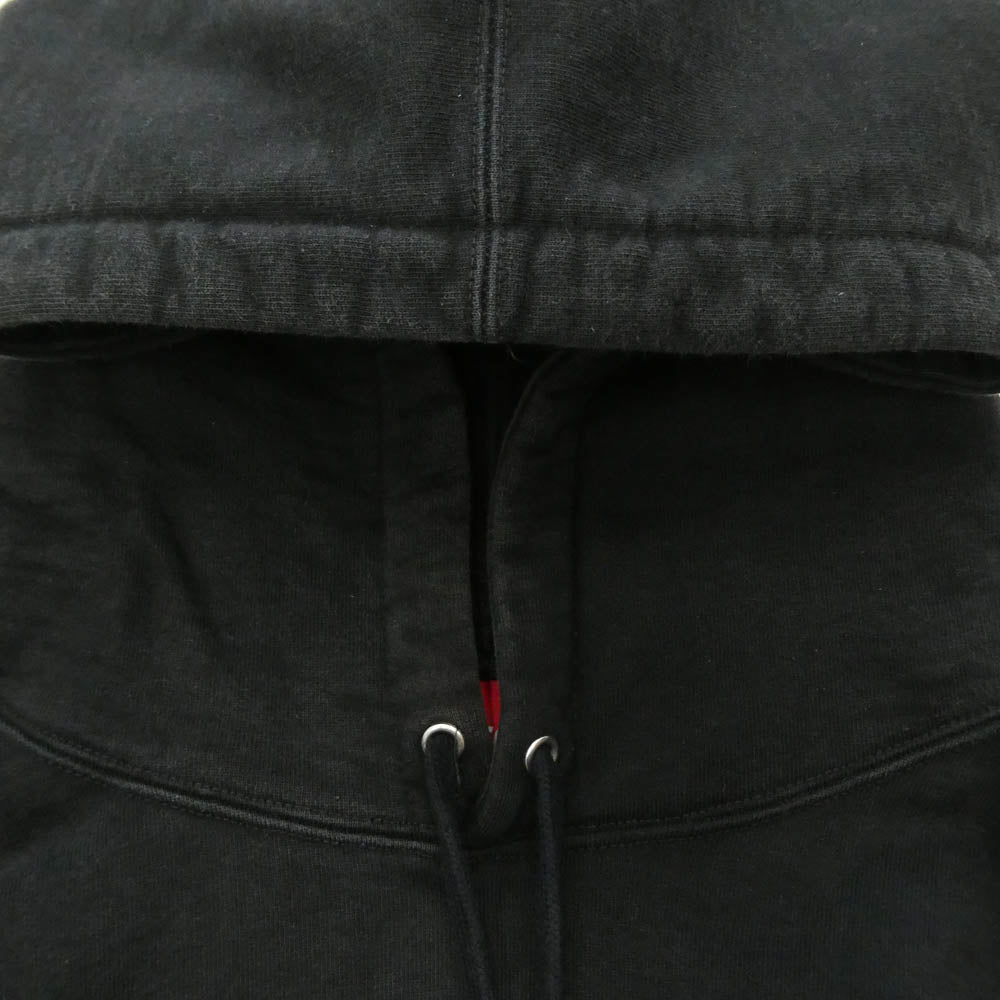 Supreme シュプリーム 21SS Big Logo Hooded Sweatshirt BlacK ビッグロゴ フーデッド スウェットシャツ プルオーバー パーカー　 ブラック系 M【中古】