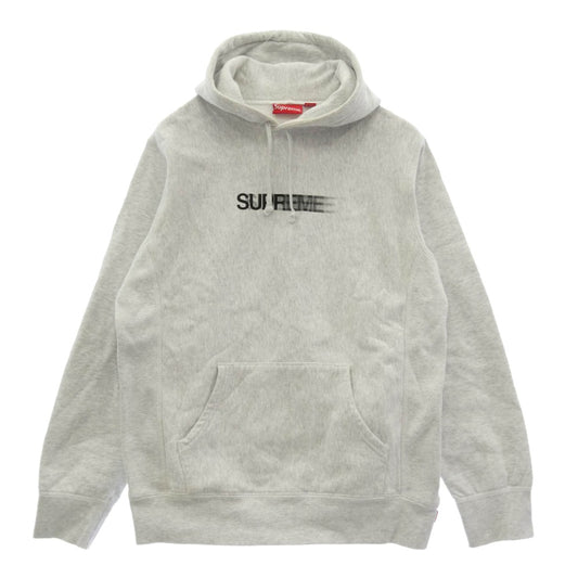 Supreme シュプリーム 20SS Motion Logo Hooded Sweatshirt モーション ロゴ フーデッド スウェット シャツ プルオーバー パーカー　 グレー系 M【中古】