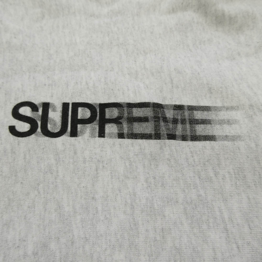Supreme シュプリーム 20SS Motion Logo Hooded Sweatshirt モーション ロゴ フーデッド スウェット シャツ プルオーバー パーカー　 グレー系 M【中古】