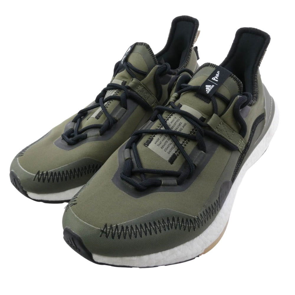 adidas アディダス G55649 Parley Ultraboost 21 Focus Olive パーレイ ウルトラブースト21 スニーカー カーキ系 29cm【中古】