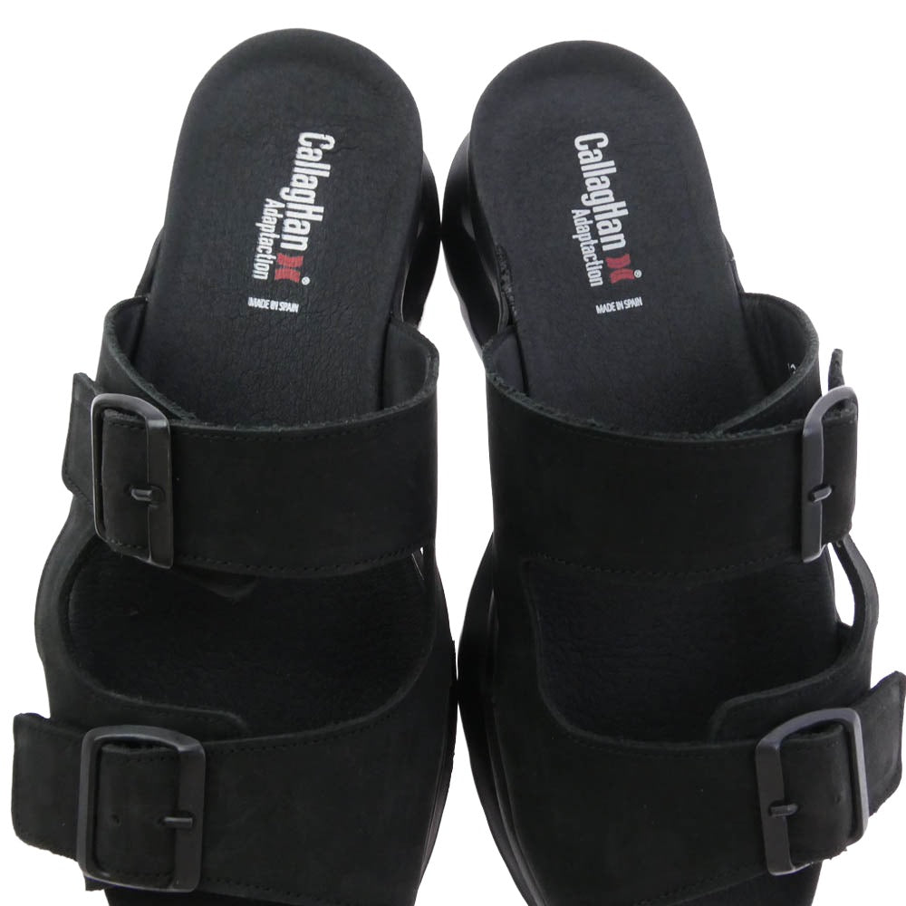 カラハン 43907 NEGRO STRAPS SANDAL コンフォートサンダル ブラック系 42【中古】