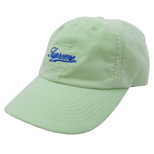 Supreme シュプリーム Lightweight Moleskin 6-Panel ライトウェイト モールスキン キャップ ライトグリーン系 ライトブルー系【中古】