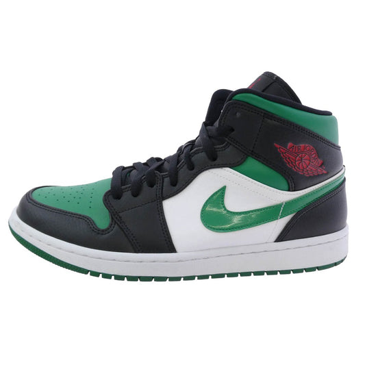NIKE ナイキ 554724-067 Air Jordan 1 Mid Pine Green エアジョーダン1 ミッド パイングリーン スニーカー ブラック系 グリーン系 29cm【中古】