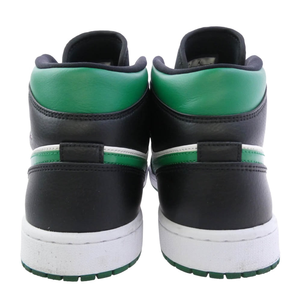 NIKE ナイキ 554724-067 Air Jordan 1 Mid Pine Green エアジョーダン1 ミッド パイングリーン スニーカー ブラック系 グリーン系 29cm【中古】