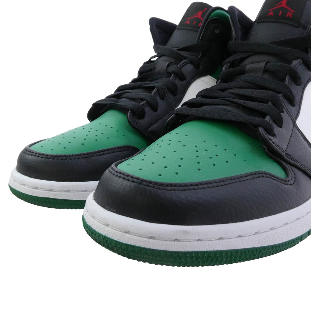 NIKE ナイキ 554724-067 Air Jordan 1 Mid Pine Green エアジョーダン1 ミッド パイングリーン スニーカー ブラック系 グリーン系 29cm【中古】