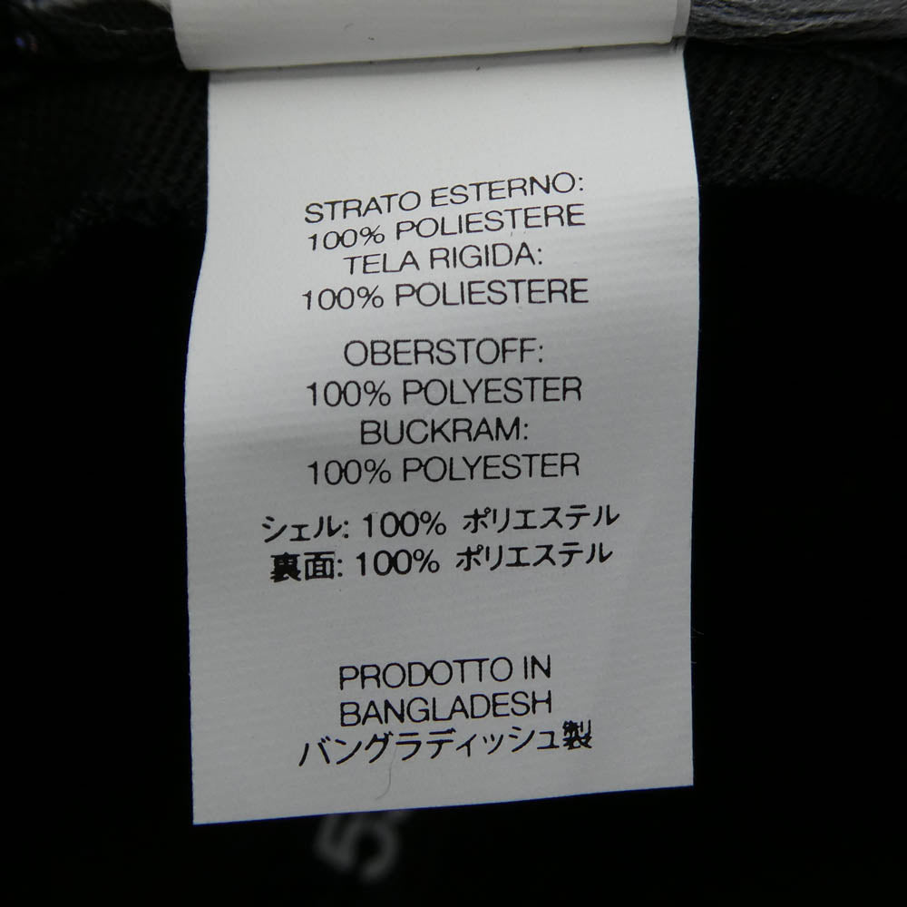 Supreme シュプリーム 25SS x New Era Piping Script Logo Cap パイピングスクリプト ロゴ ベースボール キャップ ブラック系 ホワイト系 61.5cm【中古】