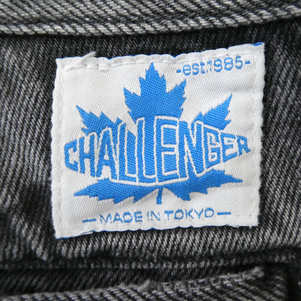 CHALLENGER チャレンジャー GLG-PT023-001 DENIM WORKER PANTS デニム ワーク パンツ グレー系 L【中古】
