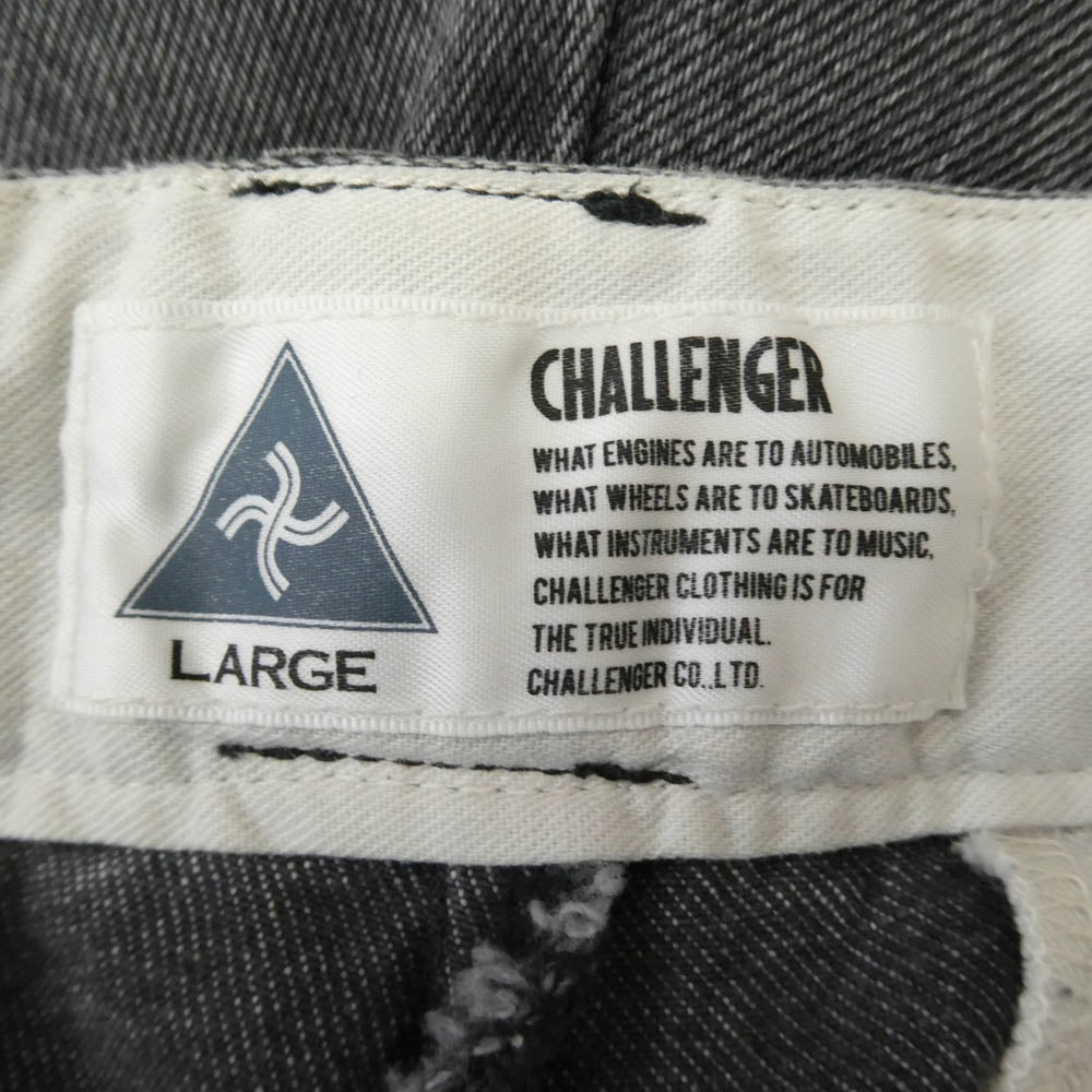CHALLENGER チャレンジャー GLG-PT023-001 DENIM WORKER PANTS デニム ワーク パンツ グレー系 L【中古】