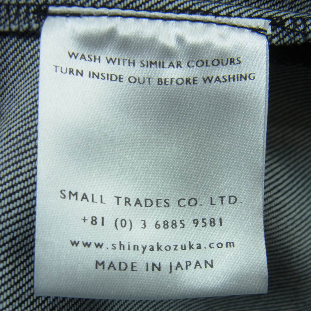 シンヤコズカ 2201SK35 TACK SHORTS バギーショーツ タックショーツ ショート ハーフ パンツ インディゴブルー系 M【中古】