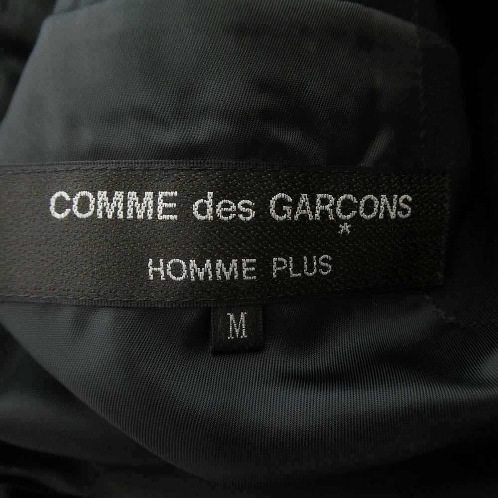COMME des GARCONS HOMME PLUS コムデギャルソンオムプリュス 23SS PK-J050 NOTHER KIND OF PUNK期 Tailored Jacket フロント二重 レイヤードデザイン 裾切りっぱなし加工 テーラードジャケット ブラック系 M【中古】