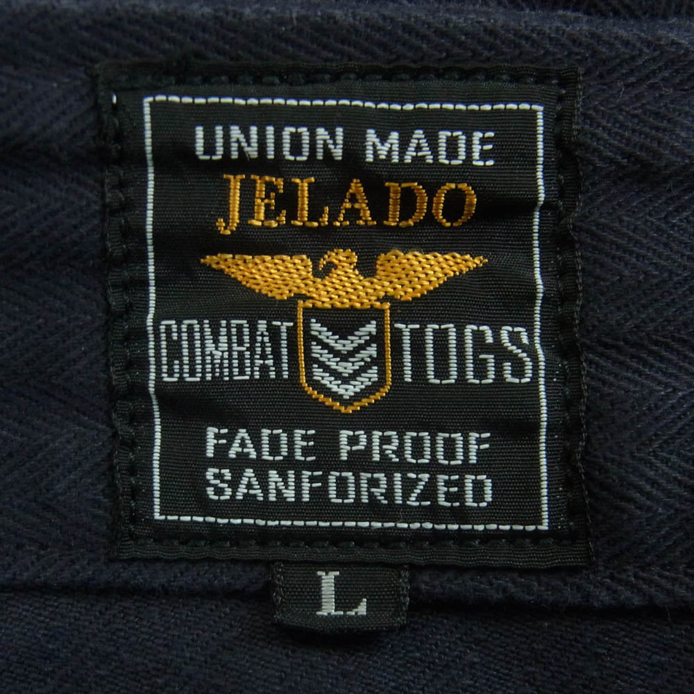 JELADO ジェラード CT03347 CM47 HBT Baker Pants ヘリンボーンツイル ベイカー パンツ ダークネイビー系 L【中古】