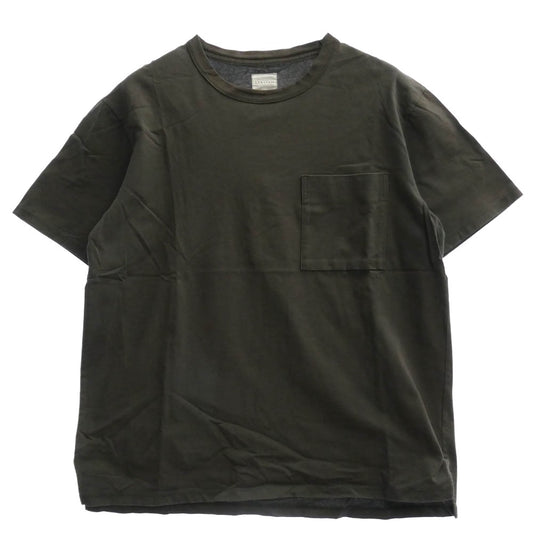 CURLY カーリー 胸ポケット クルーネック Tシャツ チャコール系 4【中古】