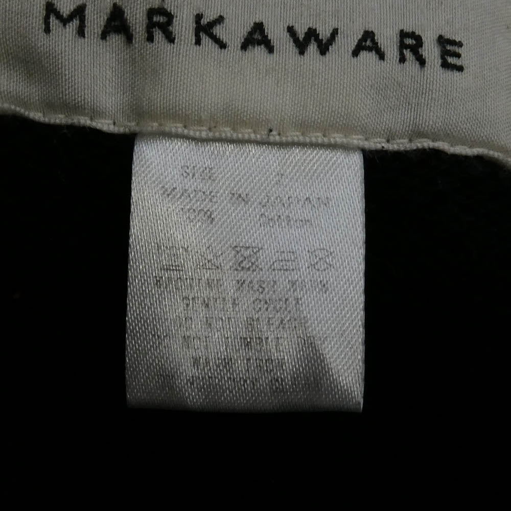 markaware マーカウェア A21C-07PT01C GYM PANTS ORGANIC COTTON HEAVY FLEECE スウェットパンツ ブラック系 2【中古】