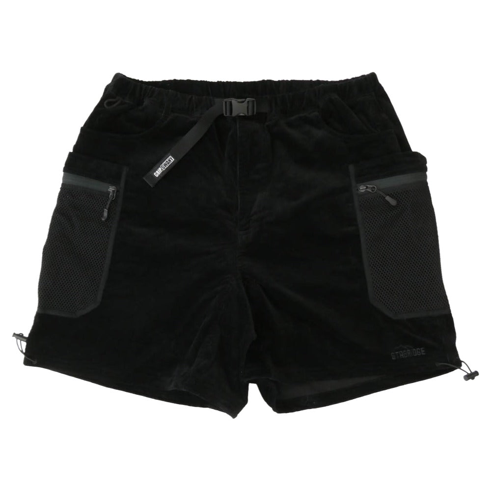 STABRIDGE スタブリッジ GRIP SWANY グリップスワニー コーデュロイ カーゴショーツ ブラック系 L【中古】