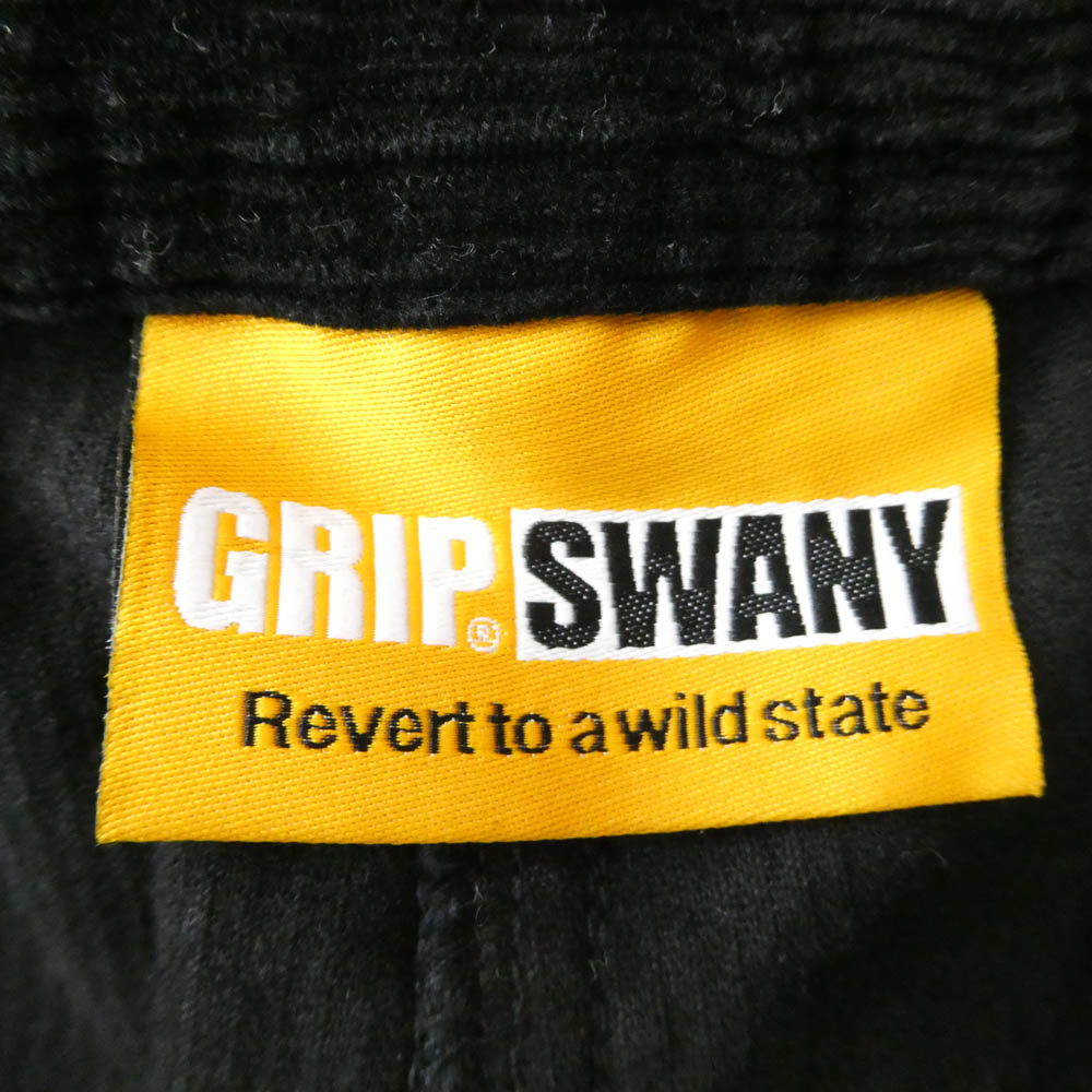 STABRIDGE スタブリッジ GRIP SWANY グリップスワニー コーデュロイ カーゴショーツ ブラック系 L【中古】