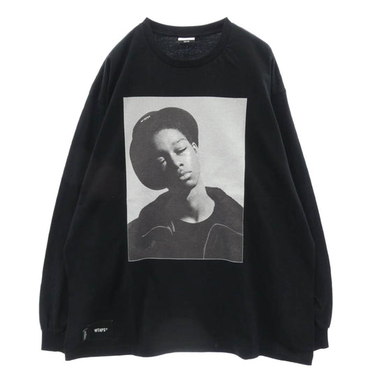 WTAPS ダブルタップス 252ATDT-LTM01S 252MV LS COTTON 25AW 長袖 クルーネック Tシャツ ブラック系 X02【極上美品】【中古】