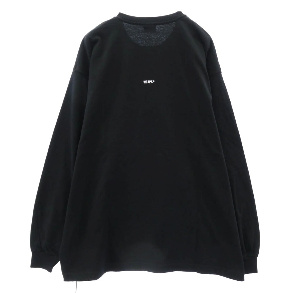 WTAPS ダブルタップス 252ATDT-LTM01S 252MV LS COTTON 25AW 長袖 クルーネック Tシャツ ブラック系 X02【極上美品】【中古】