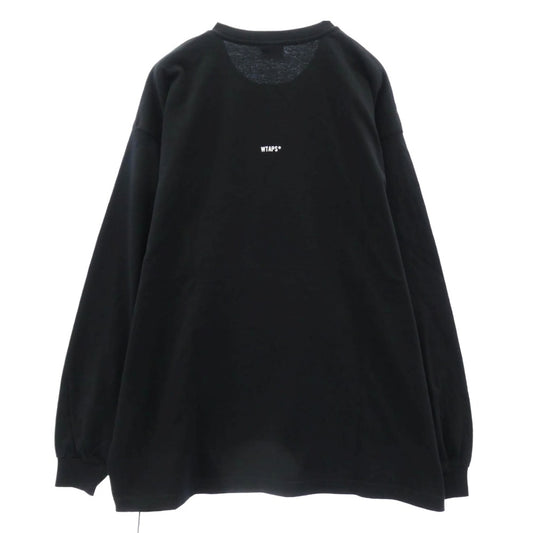 WTAPS ダブルタップス 252ATDT-LTM01S 252MV LS COTTON 25AW 長袖 クルーネック Tシャツ ブラック系 X02【極上美品】【中古】