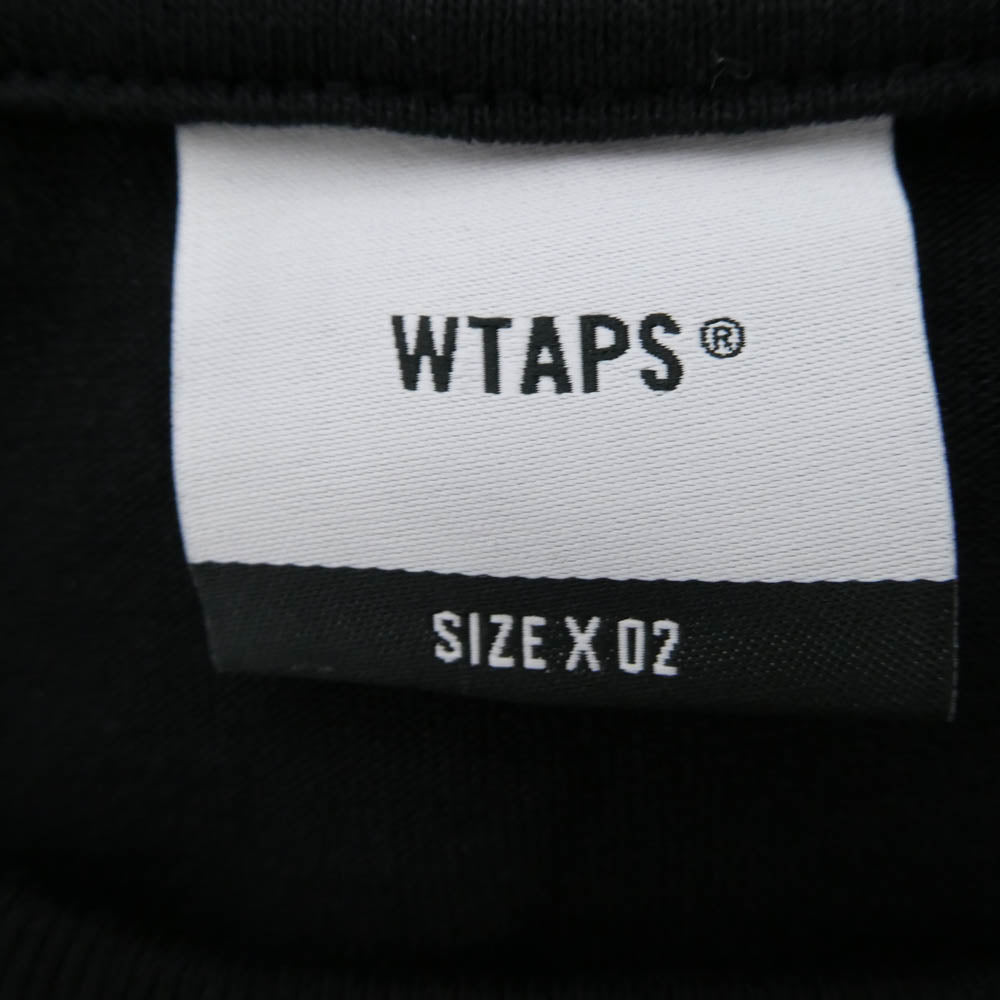 WTAPS ダブルタップス 252ATDT-LTM01S 252MV LS COTTON 25AW 長袖 クルーネック Tシャツ ブラック系 X02【極上美品】【中古】