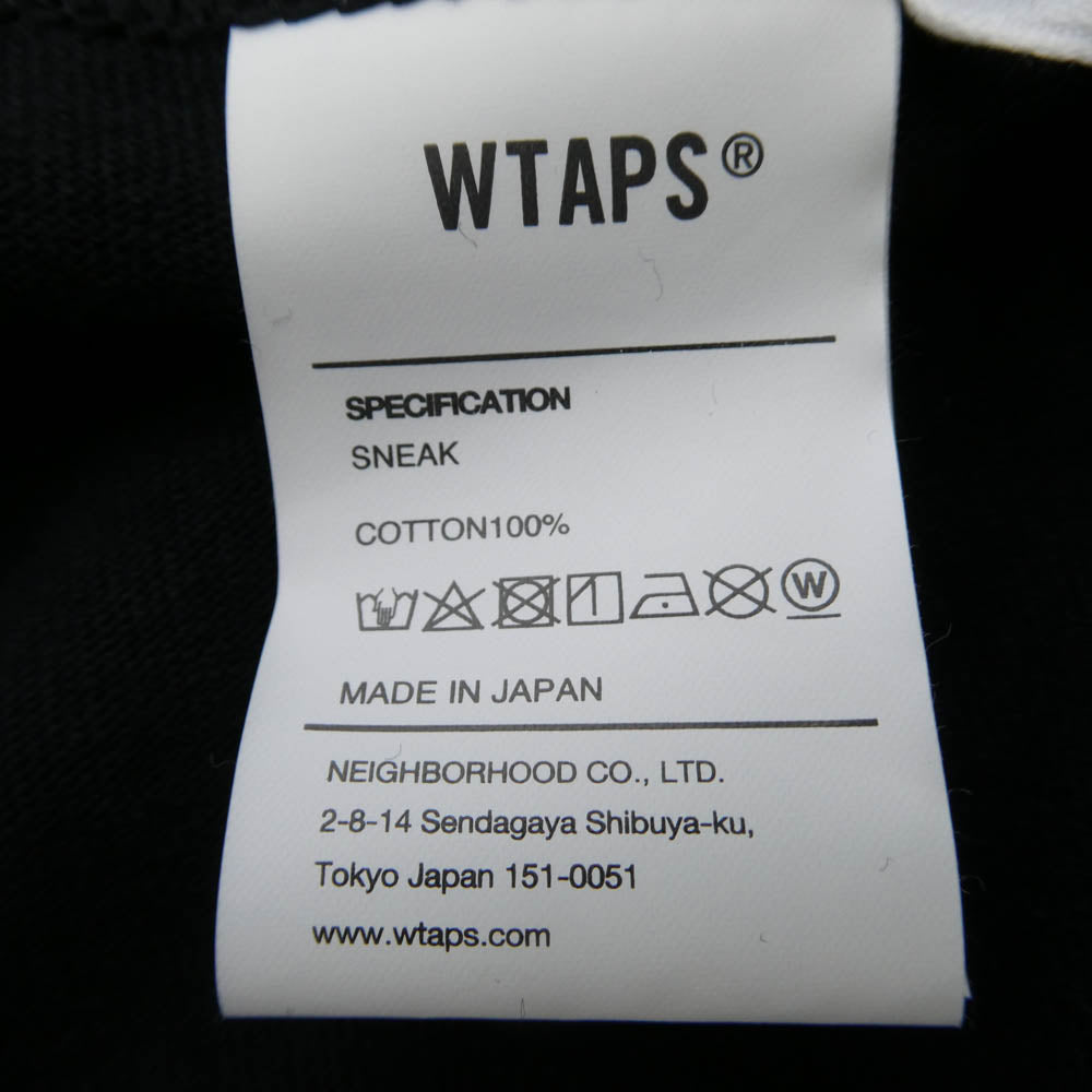 WTAPS ダブルタップス 252ATDT-LTM01S 252MV LS COTTON 25AW 長袖 クルーネック Tシャツ ブラック系 X02【極上美品】【中古】