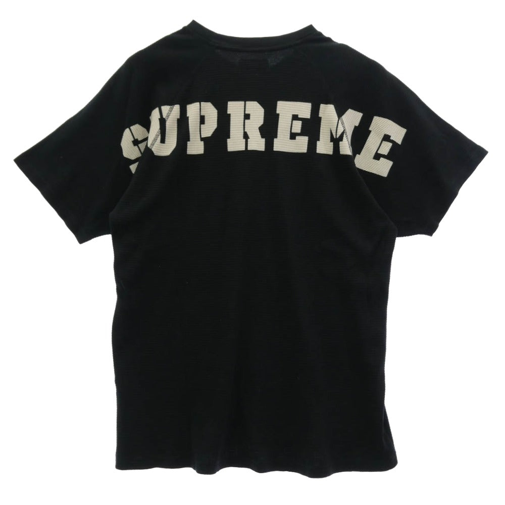 Supreme シュプリーム 24AW Stencil Thermal S/S Top ステンシル バックロゴ サーマル 半袖 カットソー ブラック系 L【中古】