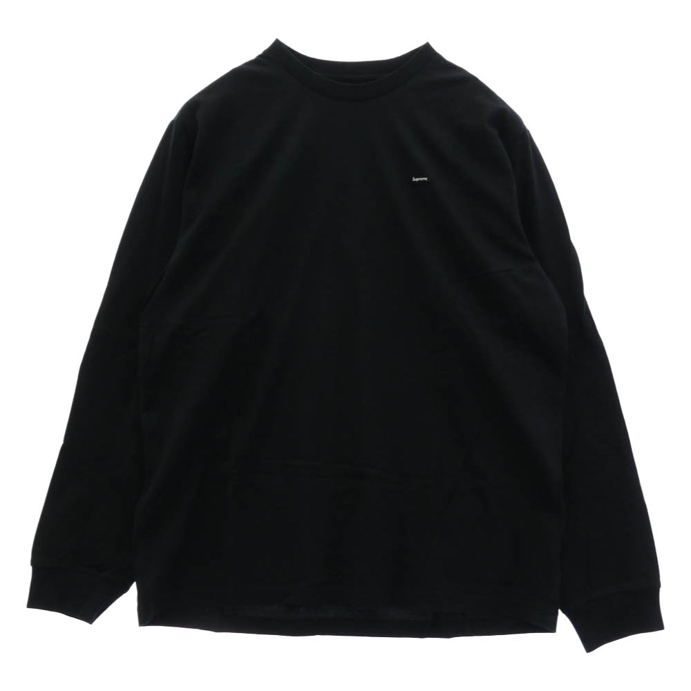 Supreme シュプリーム Small Box L/S Tee スモール ボックス ロゴ Tシャツ 長袖 ブラック ブラック系 M【美品】【中古】