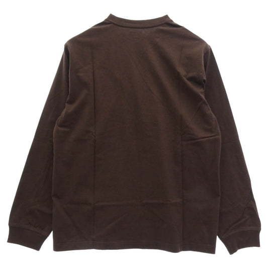 Supreme シュプリーム Small Box L/S Tee スモール ボックス ロゴ Tシャツ 長袖 ブラウン チャコール系 M【美品】【中古】