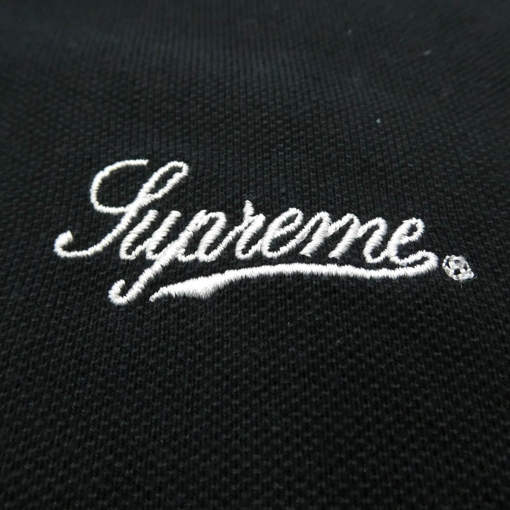 Supreme シュプリーム 25SS Cursive Polo カーシブ ポロシャツ 半袖 ブラック系 L【中古】