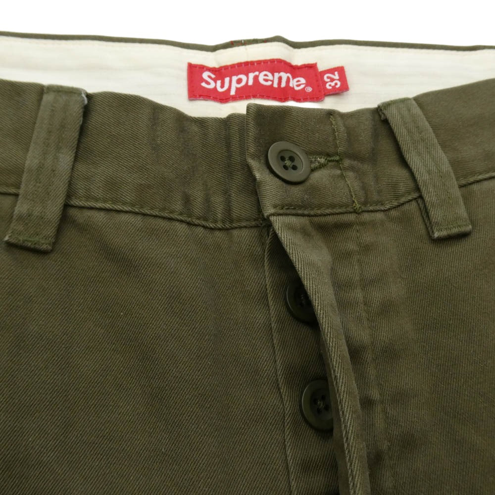 Supreme シュプリーム 25AW Chino Pant チノ パンツ カーキ系 32【極上美品】【中古】