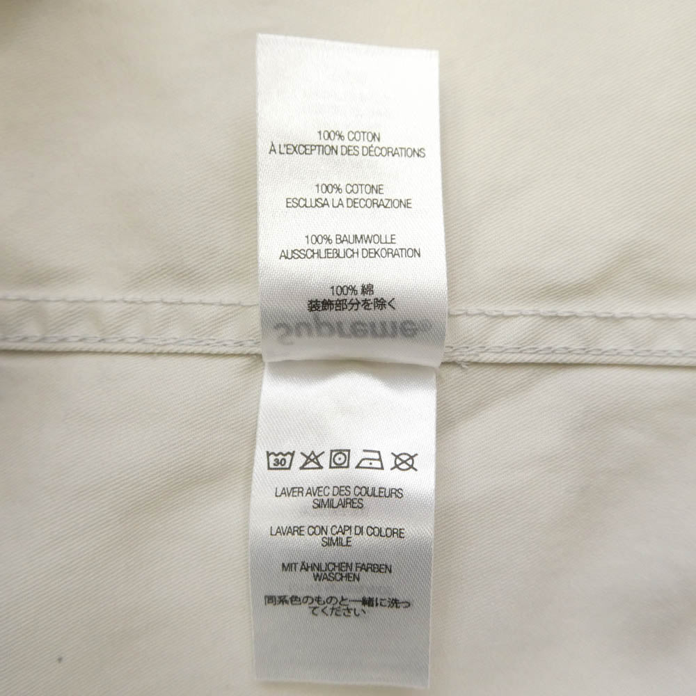 Supreme シュプリーム Small Box Shirt スモール ボックスロゴ シャツ ベージュ アイボリー系 L【中古】