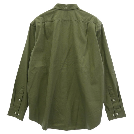 Supreme シュプリーム Small Box Shirt スモール ボックスロゴ シャツ olive オリーブ カーキ系 L【美品】【中古】