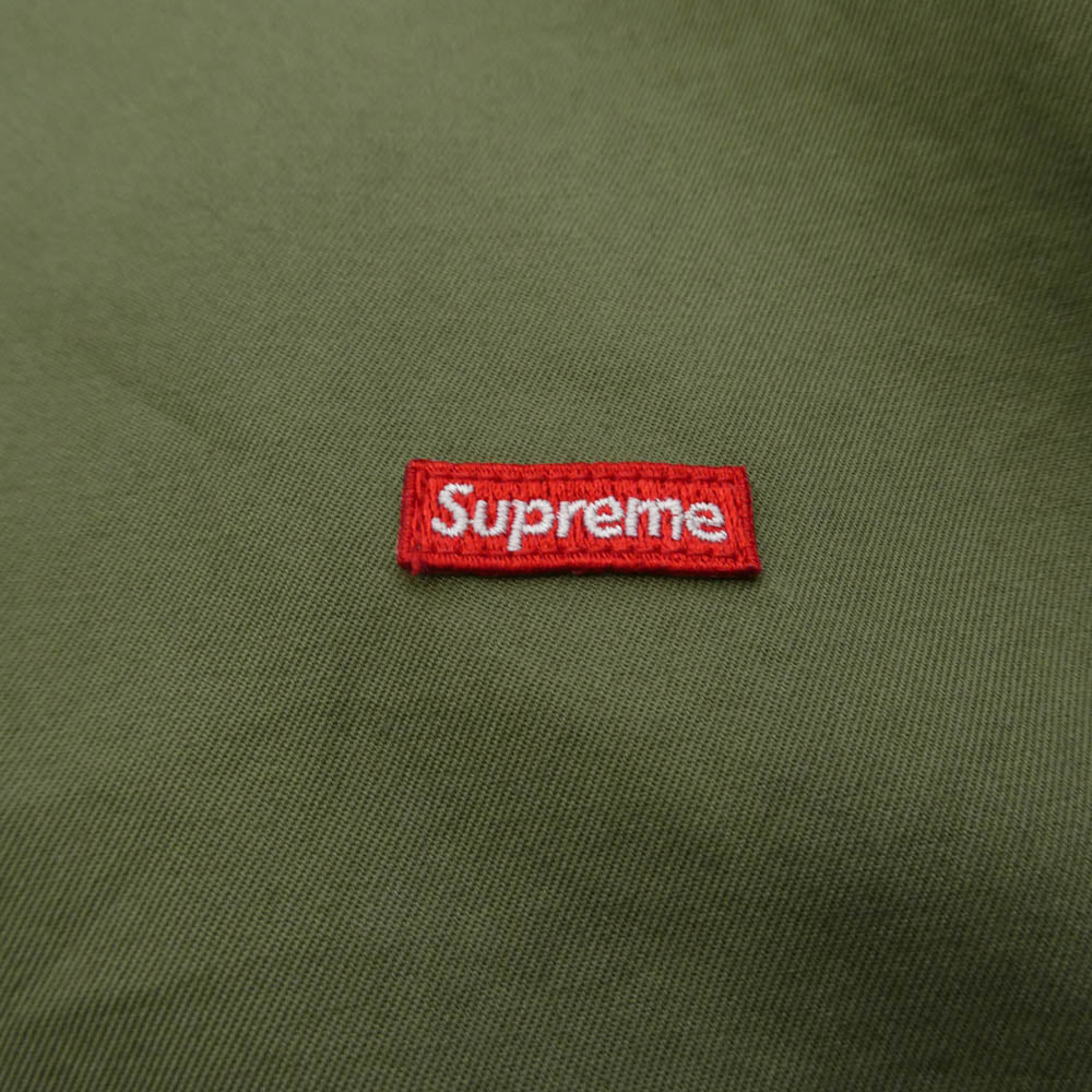 Supreme シュプリーム Small Box Shirt スモール ボックスロゴ シャツ olive オリーブ カーキ系 L【美品】【中古】