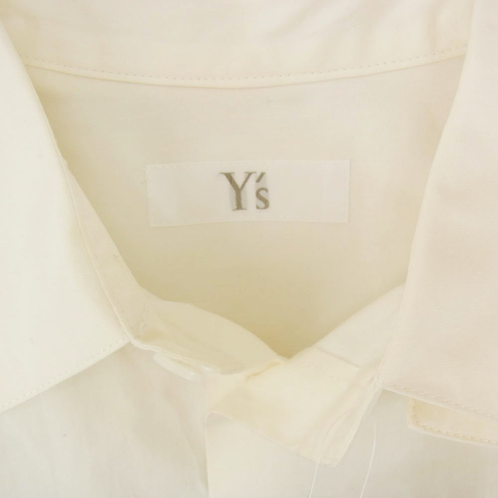 Y's Yohji Yamamoto ワイズ ヨウジヤマモト YF-B15-025 A MOMENT IN WITH MAX VADUKUL プリント 長袖 シャツ オフホワイト系 1【中古】