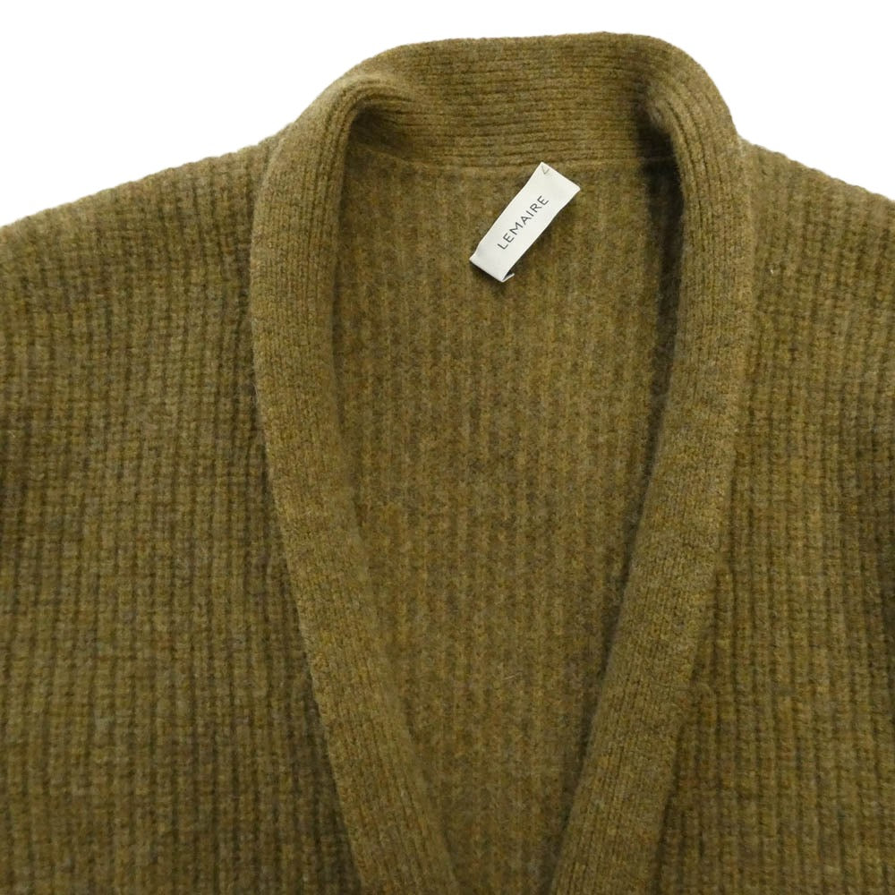 LEMAIRE ルメール 23AW CO1040 LK085 Felted Cardigan Coat オーバーサイズ フェルト カーディガン コート ブラウン系 XXS【中古】