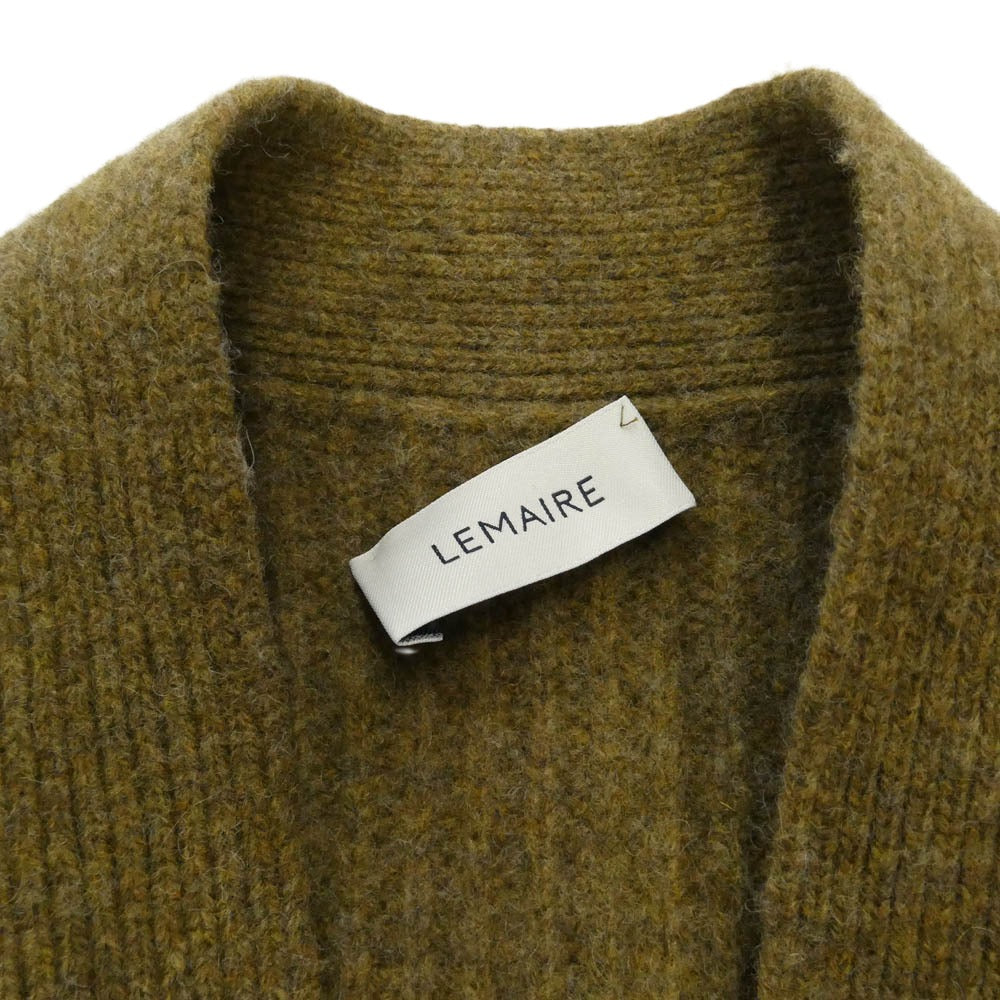 LEMAIRE ルメール 23AW CO1040 LK085 Felted Cardigan Coat オーバーサイズ フェルト カーディガン コート ブラウン系 XXS【中古】