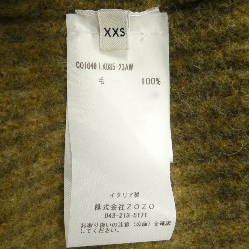 LEMAIRE ルメール 23AW CO1040 LK085 Felted Cardigan Coat オーバーサイズ フェルト カーディガン コート ブラウン系 XXS【中古】