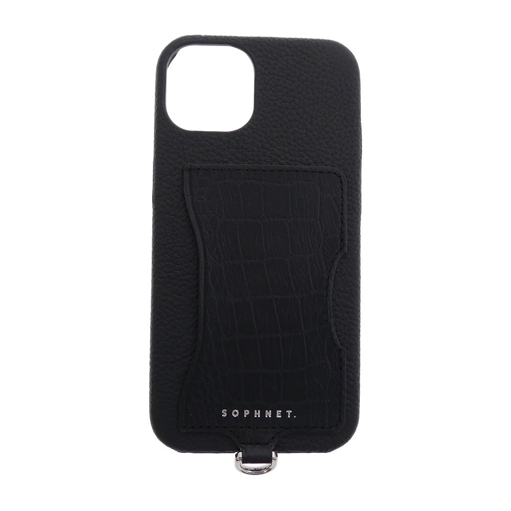 SOPHNET. ソフネット × DEMIURVO デミウルーボ iphone13 スマートフォンケース スマホケース ブラック系【極上美品】【中古】