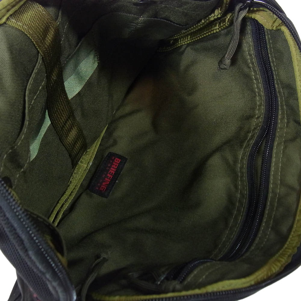 BRIEFING ブリーフィング BEAMS PLUS ビームスプラス別注 クラッチ セカンド バッグ ポーチ ブラック系【中古】