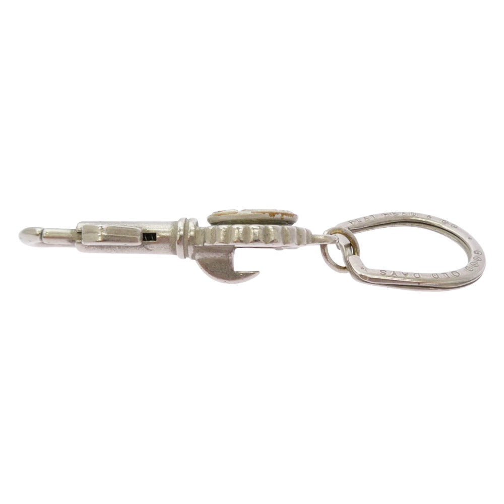 THE FLAT HEAD ザフラットヘッド FN-GKC-001 KEY CHAIN WITH IRON HORSESHOE RING 鉄製馬蹄リング付 キーチェーン シルバー系【中古】