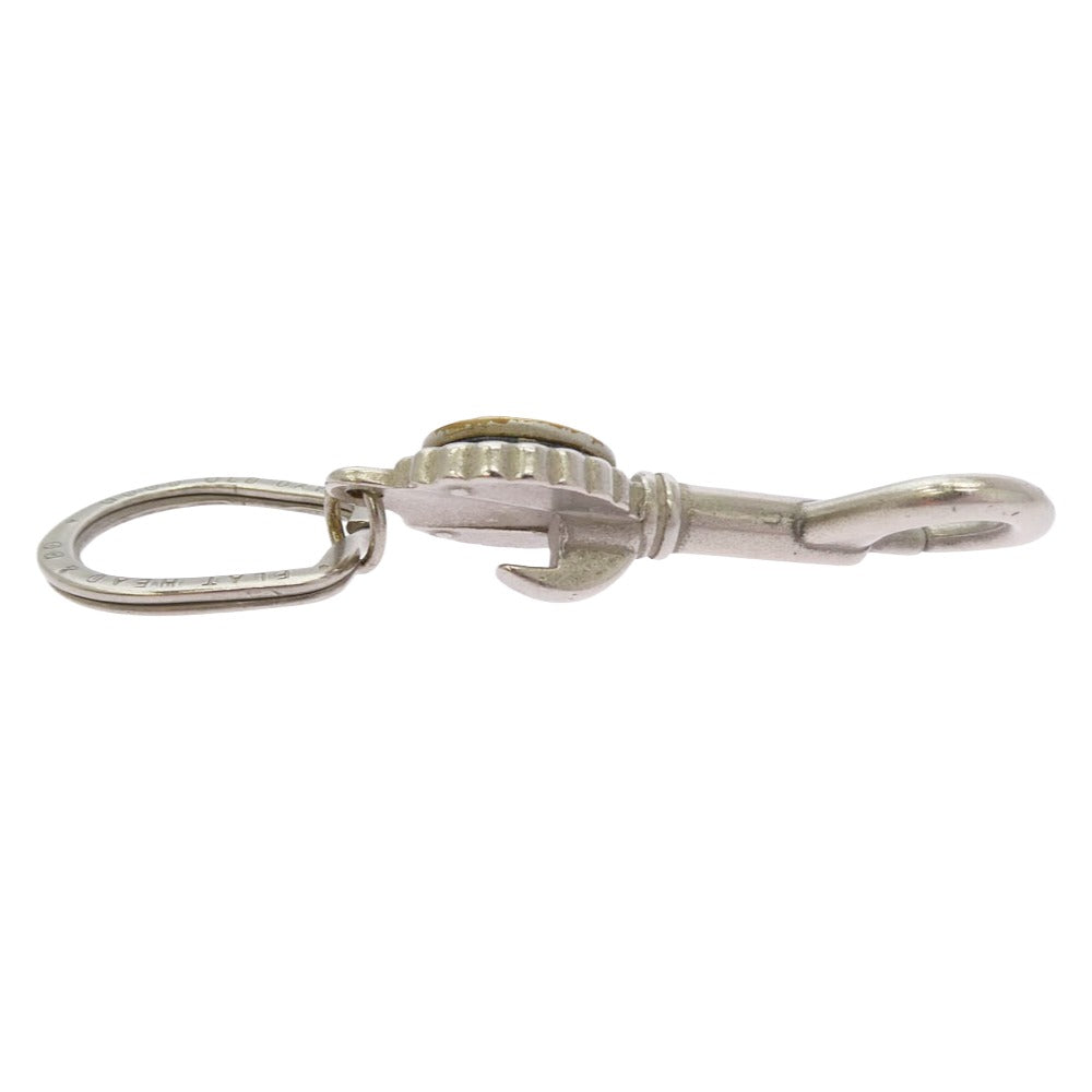THE FLAT HEAD ザフラットヘッド FN-GKC-001 KEY CHAIN WITH IRON HORSESHOE RING 鉄製馬蹄リング付 キーチェーン シルバー系【中古】