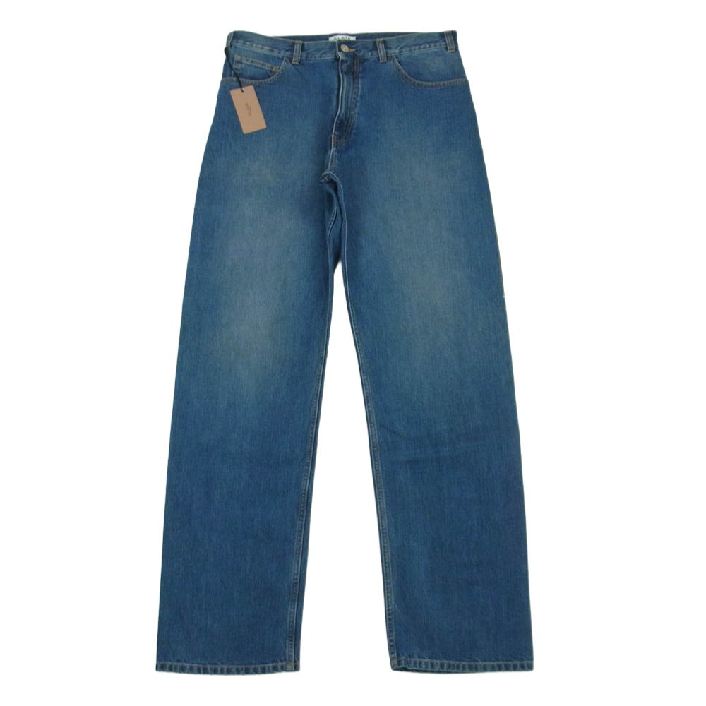 ALAIA アライア AA9P00812T441 LOVER JEANS ラバー ジーンズ DENIM BLUE デニム パンツ インディゴブルー系 42【極上美品】【中古】