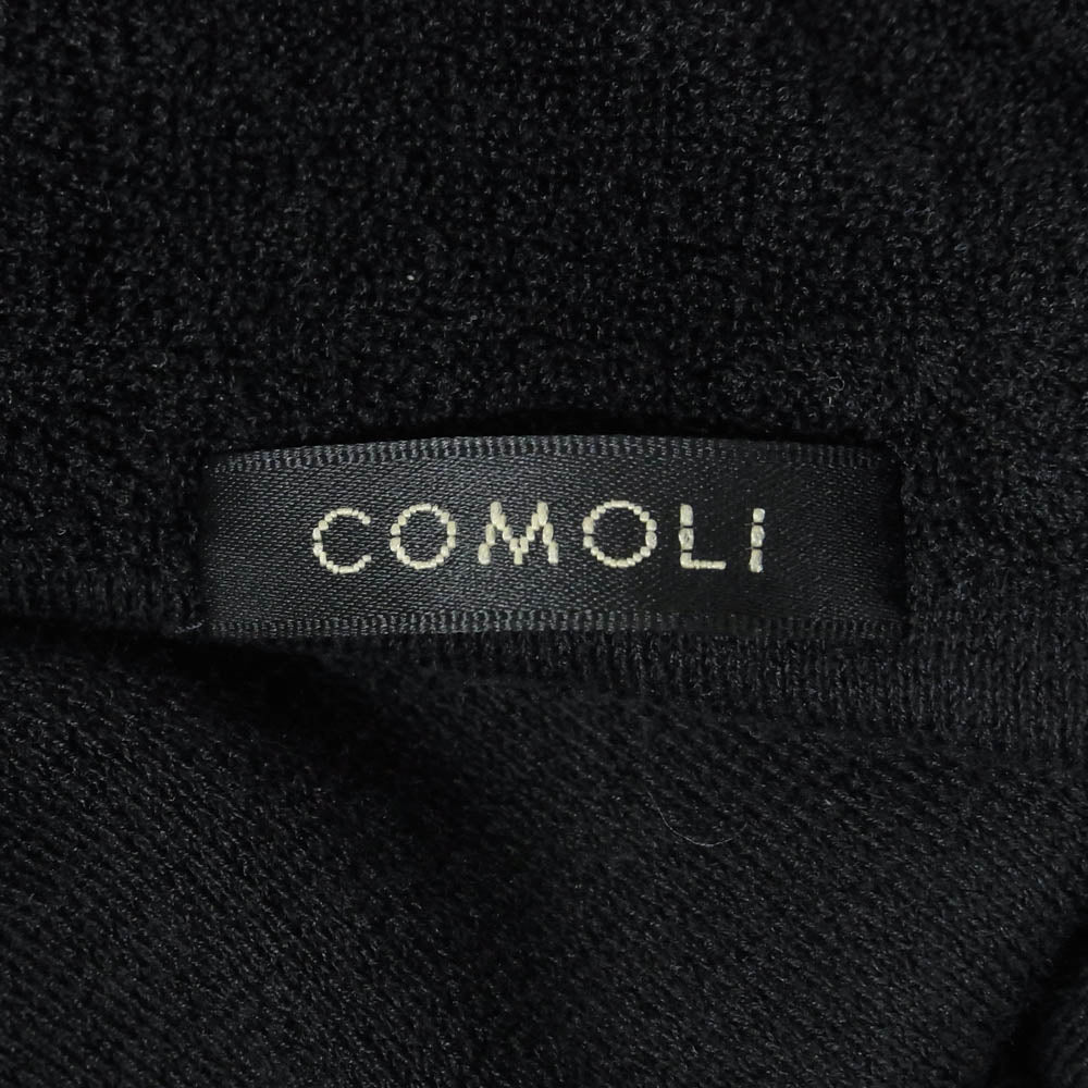 COMOLI コモリ 25SS B01-05039 パイルスキッパーシャツ ブラック系 3【中古】