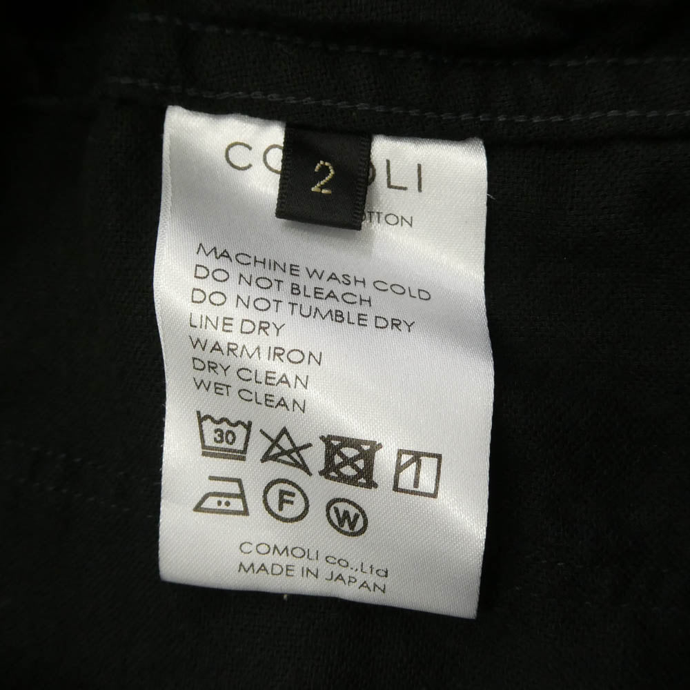 COMOLI コモリ 24SS Z01-03022 オックス ドローストリング パンツ ブラック ブラック系 2【中古】