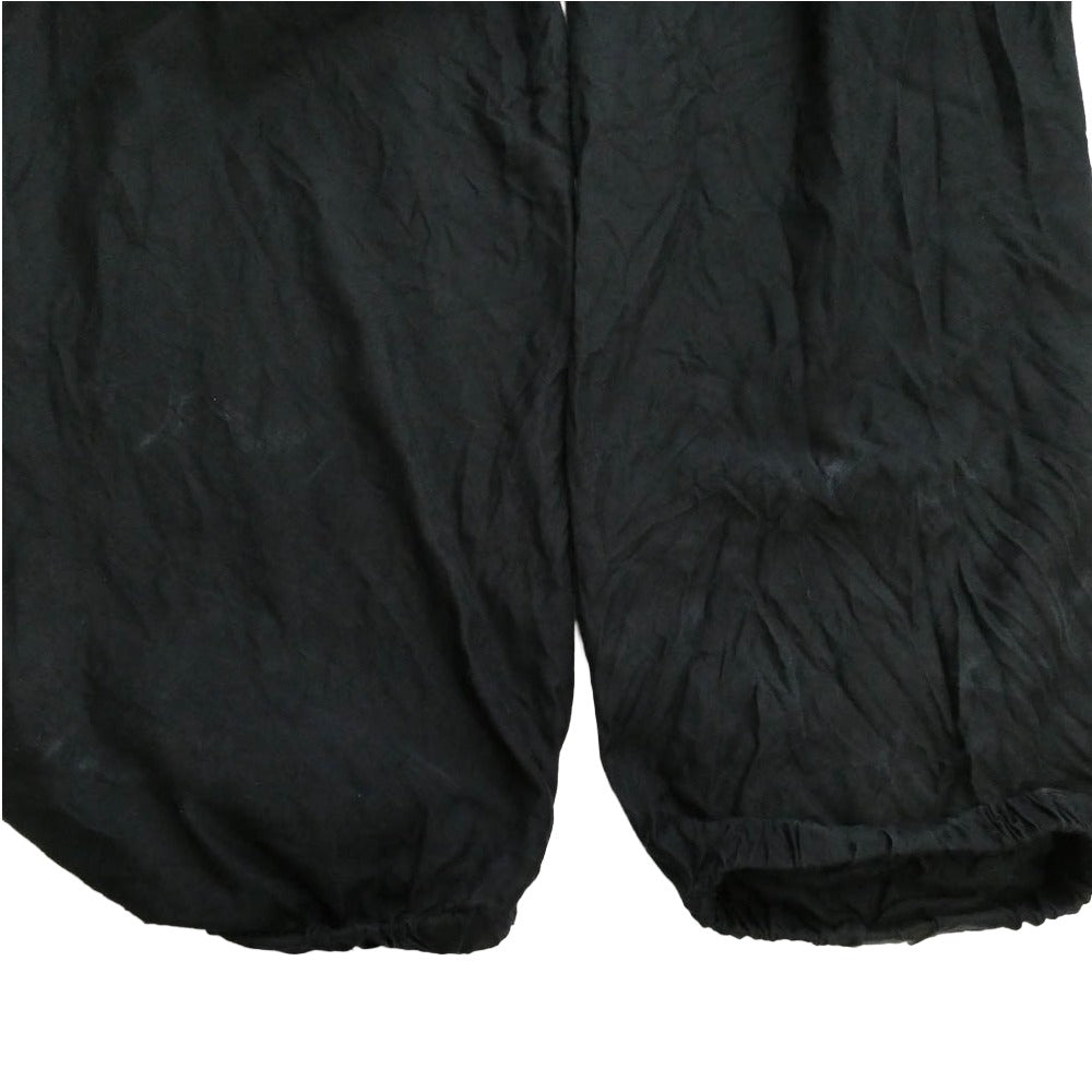 COMOLI コモリ 22AW V01-03004 シルクネルドローストリングパンツ NAVY ネイビー ブラック系 3【中古】