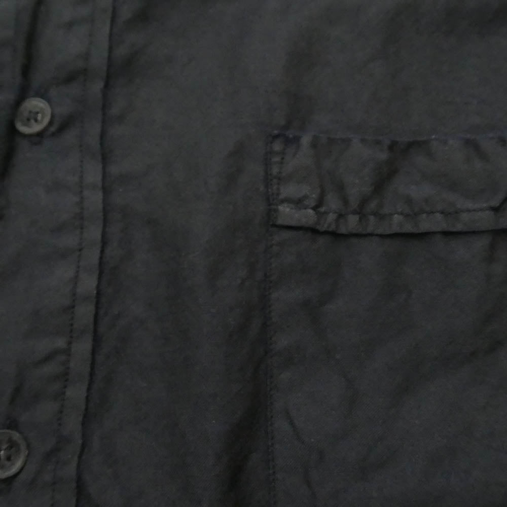 COMOLI コモリ 24SS Z01-02009 ウールシルクプルオーバーシャツ CHARCOAL チャコール ダークネイビー系 2【中古】