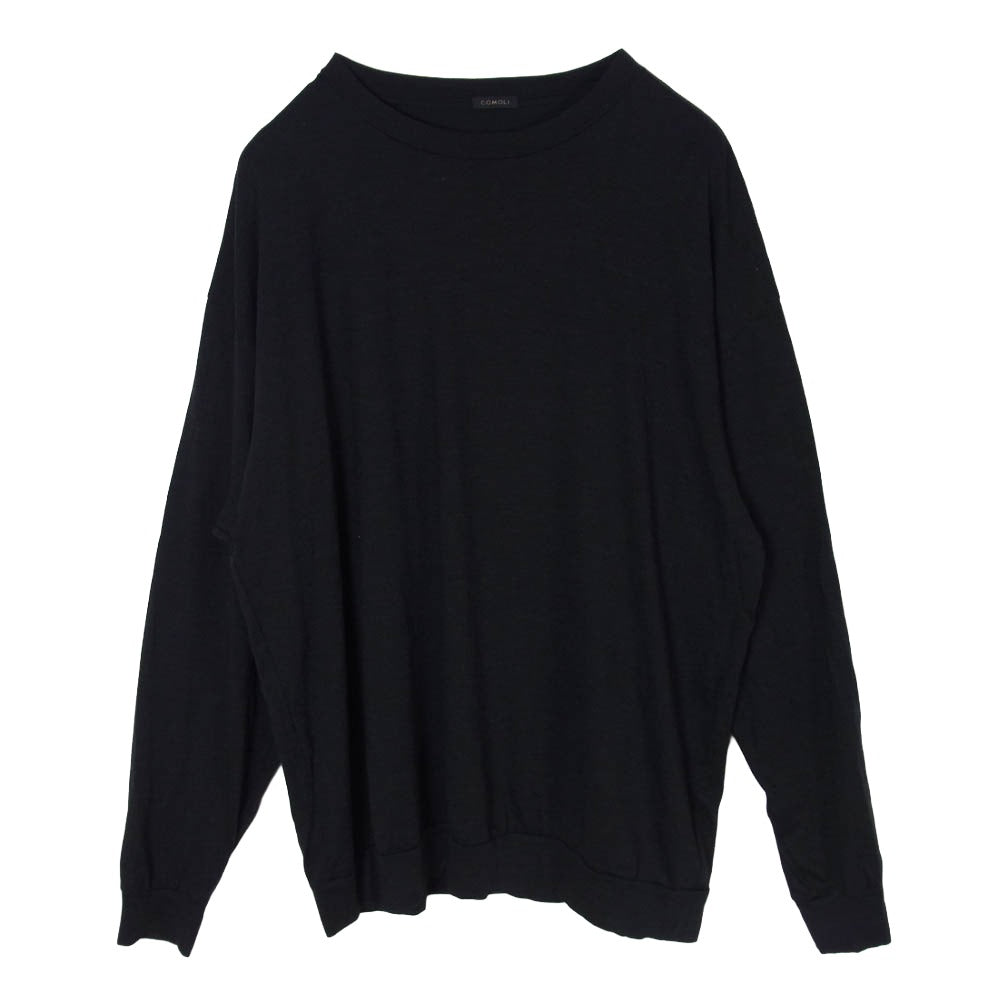 COMOLI コモリ 22AW V01-05023 Nine Inch Nails L/S T-SHIRT ナインインチネイルズ 長袖 クルーネック Tシャツ ブラック系 3【中古】 COMOLI コモリ 22AW V01-05023 Nine Inch Nails L/S T-SHIRT ナイン