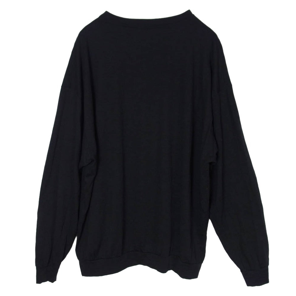 COMOLI コモリ 24AW A03-05009 ウール天竺長袖クルー チャコール 4【中古】